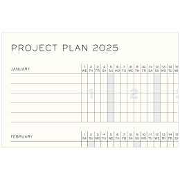 Kalender 18M Weekly Planner & Notebook Hard Cover A5 Black i gruppen Papir & Blok / Kalendere / 18 mdr kalendere hos Pen Store (132564)