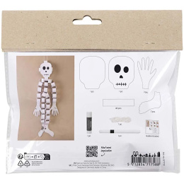 Mini DIY-sæt med papirdekoration Skelet (5 år+) i gruppen Hobby & Kreativitet / Højtider og sæsoner / Halloween hos Pen Store (132625)