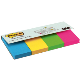 Post-it Index Tabs 20x38 4 farver i gruppen Papir & Blok / Skriv og noter / Post-it og notesblokke hos Pen Store (132698)