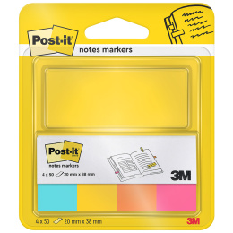 Post-it Index Tabs 20x38 4 farver i gruppen Papir & Blok / Skriv og noter / Post-it og notesblokke hos Pen Store (132698)