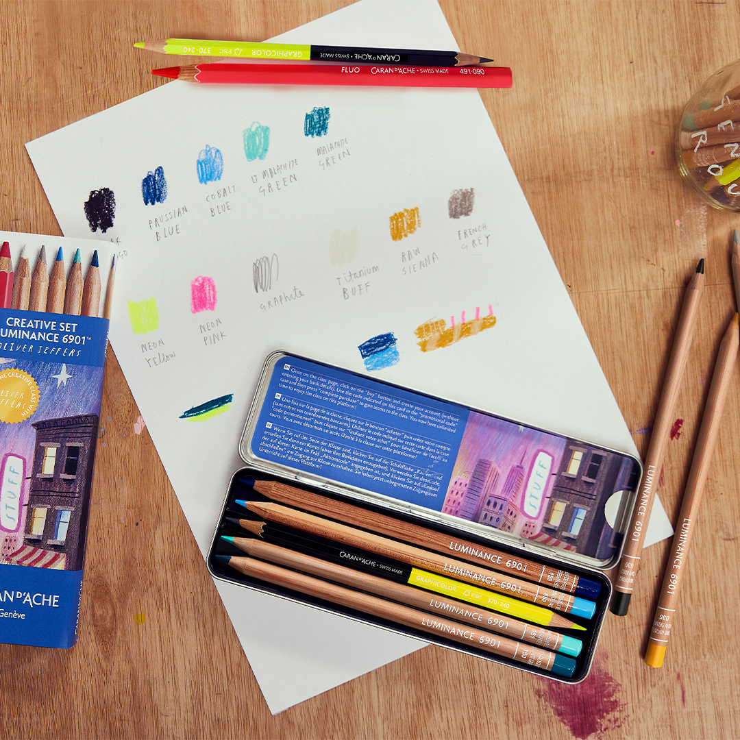 Caran d'Ache Luminance 6901 Porträt-Set 20