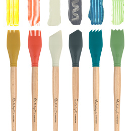 Catalyst Malerværktøj silicone langt skaft No 5 30 mm Orange i gruppen Kunstnerartikler / Studie / Malerkniver hos Pen Store (132798)