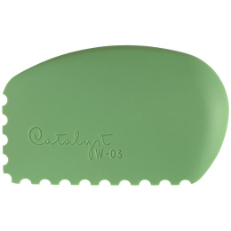 Catalyst Malerværktøj silicone wedge No 3 Green i gruppen Kunstnerartikler / Studie / Malerkniver hos Pen Store (132802)