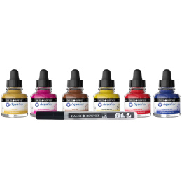 Intro Ink Aquarelle set 6 x 29,5 ml i gruppen Kunstnerartikler / Kunstnerfarver / Akvarelmaling / Flydende akvarelfarve hos Pen Store (132932) Intro Ink Aquarelle set 6 x 29,5 ml i gruppen Kunstnerartikler / Kunstnerfarver / Akvarelmaling / Flydende akvarelfarve hos Pen Store (132932)