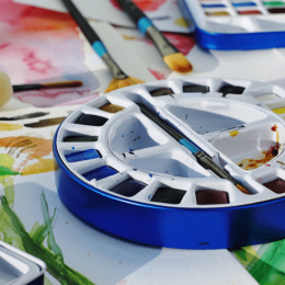 Akvarelfarve Travel set Tin 18 ½ -halvkopper i gruppen Kunstnerartikler / Kunstnerfarver / Akvarelmaling / Akvarelfarve i kop hos Pen Store (132937)