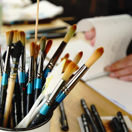 Watercolor brush series 85 Round Nr 10 i gruppen Kunstnerartikler / Pensler / Akvarelpensler hos Pen Store (132956)