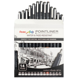 Pointliner sæt 14 stk i gruppen Penne / Skrive / Fineliners hos Pen Store (133076)