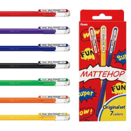 Mattehop Gelpen Original Colours 7-pak i gruppen Penne / Skrive / Gelpenne hos Pen Store (133079)