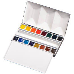 Aquarell Bijou 16-set half pan i gruppen Kunstnerartikler / Kunstnerfarver / Akvarelmaling hos Pen Store (133479)