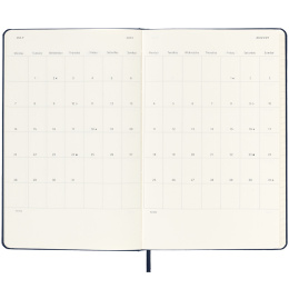 12M Daily Kalender 2025 Hardcover Large Black i gruppen Papir & Blok / Kalendere / 12 mdr kalendere hos Pen Store (133761)