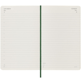 12M Daily Kalender 2025 Hardcover Large Myrtle Green i gruppen Papir & Blok / Kalendere / 12 mdr kalendere hos Pen Store (133763)