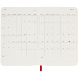 12M Daily Kalender 2025 Hardcover Large Red i gruppen Papir & Blok / Kalendere / 12 mdr kalendere hos Pen Store (133764)