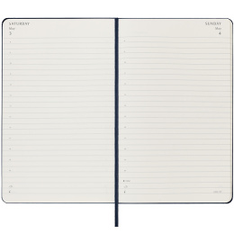 12M Daily Kalender 2025 Hardcover Large Sapphire Blue i gruppen Papir & Blok / Kalendere / 12 mdr kalendere hos Pen Store (133766)