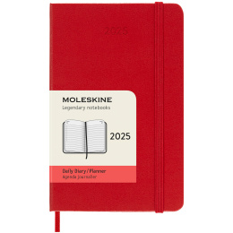 12M Daily Kalender 2025 Hardcover Pocket Red i gruppen Papir & Blok / Kalendere / 12 mdr kalendere hos Pen Store (133773)