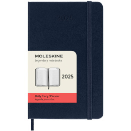 12M Daily Kalender 2025 Hardcover Pocket Sapphire Blue i gruppen Papir & Blok / Kalendere / 12 mdr kalendere hos Pen Store (133775)