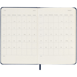 12M Daily Kalender 2025 Hardcover Pocket Sapphire Blue i gruppen Papir & Blok / Kalendere / 12 mdr kalendere hos Pen Store (133775)