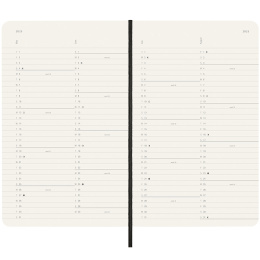 12M Monthly Kalender 2025 Softcover Large Black i gruppen Papir & Blok / Kalendere / 12 mdr kalendere hos Pen Store (133777)