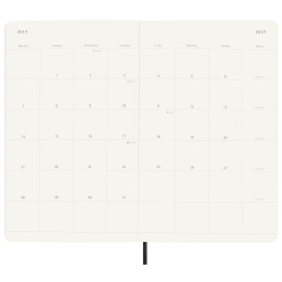 12M Monthly Kalender 2025 Softcover Large Black i gruppen Papir & Blok / Kalendere / 12 mdr kalendere hos Pen Store (133777)