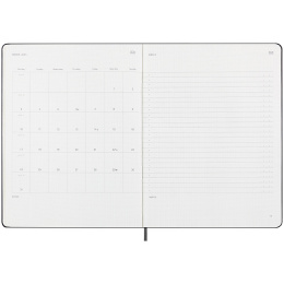 12M M+ Digital Planner Weekly Note 2025 XL Black i gruppen Papir & Blok / Kalendere / Specialkalendere hos Pen Store (133782)