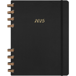 12M Spiral Planner 2025 XL Black i gruppen Papir & Blok / Kalendere / 12 mdr kalendere hos Pen Store (133785)