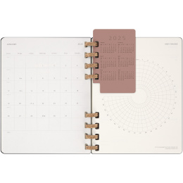 12M Spiral Planner 2025 XL Black i gruppen Papir & Blok / Kalendere / 12 mdr kalendere hos Pen Store (133785)