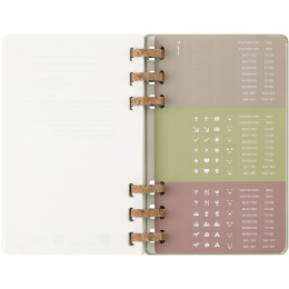 12M Spiral Planner 2025 Large Kiwi i gruppen Papir & Blok / Kalendere / 12 mdr kalendere hos Pen Store (133787)