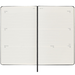 12M Weekly Planner Horizontal 2025 Hardcover Large Black i gruppen Papir & Blok / Kalendere / 12 mdr kalendere hos Pen Store (133788)