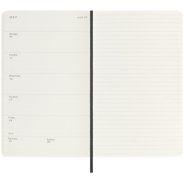 12M Weekly Notebook 2025 Hardcover Large Black i gruppen Papir & Blok / Kalendere / 12 mdr kalendere hos Pen Store (133792)