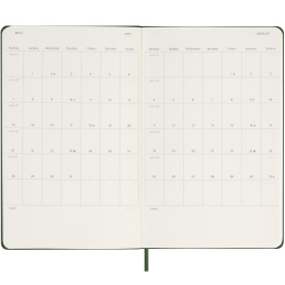 12M Weekly Notebook Hardcover 2025 Large Myrtle Green i gruppen Papir & Blok / Kalendere / 12 mdr kalendere hos Pen Store (133794)