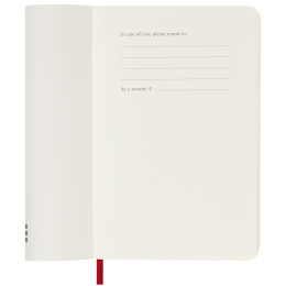 12M Weekly Notebook 2025 Hardcover Large Red i gruppen Papir & Blok / Kalendere / 12 mdr kalendere hos Pen Store (133797)