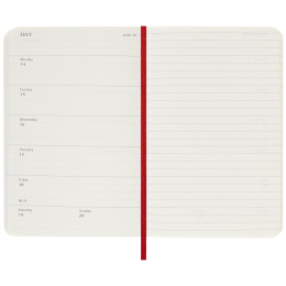 12M Weekly Notebook 2025 Hardcover Large Red i gruppen Papir & Blok / Kalendere / 12 mdr kalendere hos Pen Store (133797)