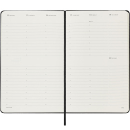 12M Weekly Planner Vertical Hardcover 2025 Large Black i gruppen Papir & Blok / Kalendere / 12 mdr kalendere hos Pen Store (133812)