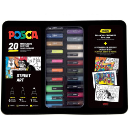 Posca Street Art 20-sæt i gruppen Penne / Kunstnerpenne / Akrylmarkers hos Pen Store (133848)