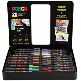 Posca Street Art 20-sæt i gruppen Penne / Kunstnerpenne / Akrylmarkers hos Pen Store (133848)