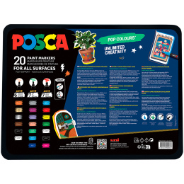 Posca Pop Colours 20-sæt i gruppen Penne / Kunstnerpenne / Akrylmarkers hos Pen Store (133850)