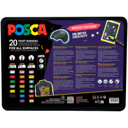 Posca Groovy Colours 20-sæt i gruppen Penne / Kunstnerpenne / Akrylmarkers hos Pen Store (133851)