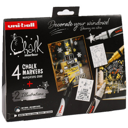 Chalk Marker PWE-5M XMAS 4-sæt i gruppen Penne / Kunstnerpenne / Akrylmarkers hos Pen Store (133852)