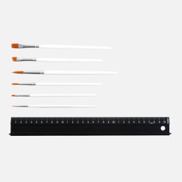 Syntetiske pensler Akvarel/Universal 6-sæt i gruppen Kunstnerartikler / Pensler / Akvarelpensler hos Pen Store (133923)