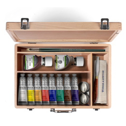 Galeria Acrylic Wooden Box 15-set i gruppen Kunstnerartikler / Kunstnerfarver / Akrylmaling hos Pen Store (134067)