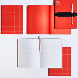 Notebook Break The Grid L Light - Red i gruppen Papir & Blok / Skriv og noter / Notesbøger hos Pen Store (134351)