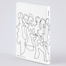 Notebook Graphic S - Friends by Myriam Beltz i gruppen Papir & Blok / Skriv og noter / Notesbøger hos Pen Store (134357)