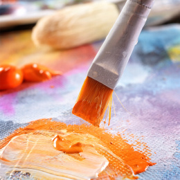 Akryl sæt 24 farver (59 ml) + 12 pensler i gruppen Kunstnerartikler / Kunstnerfarver / Akrylmaling hos Pen Store (134423)