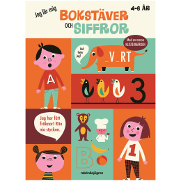 Jeg lærer bogstaver og tal i gruppen Kids / Sjovt og lærerigt / Farvelægning og håndværksbøger / Hjernegymnastik for børn hos Pen Store (134474)