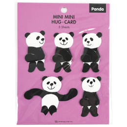 Minikort Panda 5-pak i gruppen Hobby & Kreativitet / Højtider og sæsoner / Kort og kuverter hos Pen Store (134504)