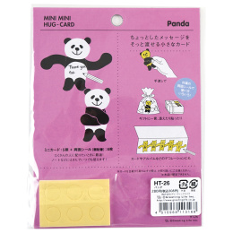 Minikort Panda 5-pak i gruppen Hobby & Kreativitet / Højtider og sæsoner / Kort og kuverter hos Pen Store (134504)