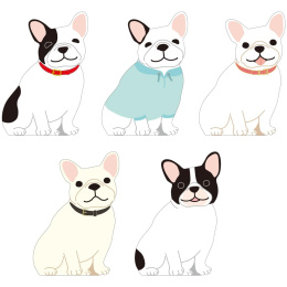 French Bulldog Memo i gruppen Papir & Blok / Skriv og noter / Post-it og notesblokke hos Pen Store (134519)