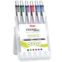 EnerGel BL77 Rollerball 07 6-sæt i gruppen Penne / Skrive / Blækpenne hos Pen Store (134573)