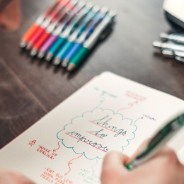 EnerGel BL77 Rollerball 07 6-sæt i gruppen Penne / Skrive / Blækpenne hos Pen Store (134573)