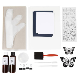 DIY-kit Cyanotype Lav dine egne cyanotryk i gruppen Hobby & Kreativitet / Teknikker / Cyanotypi hos Pen Store (134599)