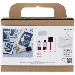 Mini DIY-kit Cyanotype Lav dine egne cyanotryk i gruppen Hobby & Kreativitet / Teknikker / Cyanotypi hos Pen Store (134600)